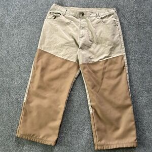 Scheels Pants Men 38 X 30 Brown Upland Brush Briar Proof Hunting Canvas P14